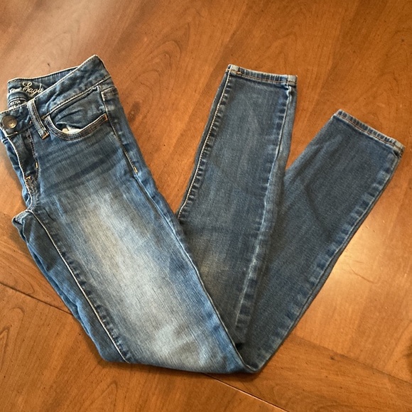 AMERICAN EAGLE Stretch Denim Jegging- size womens 0 - Picture 9 of 16